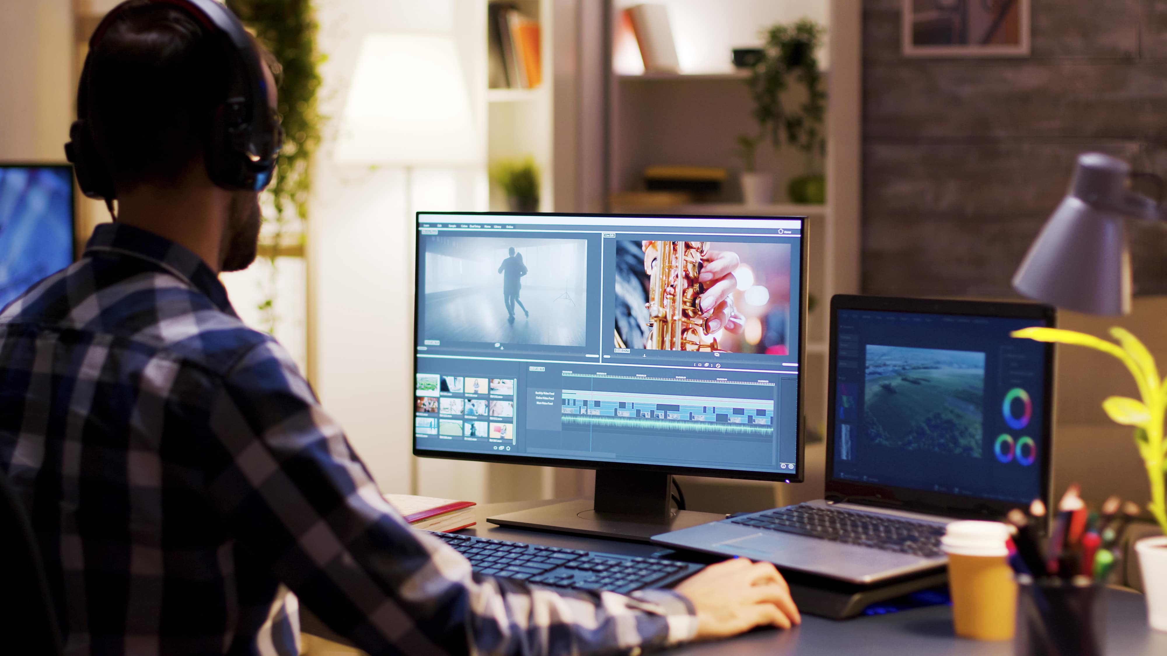 How Much Does Video Production in Brisbane Cost? 1 Person using video editing software to edit a video.